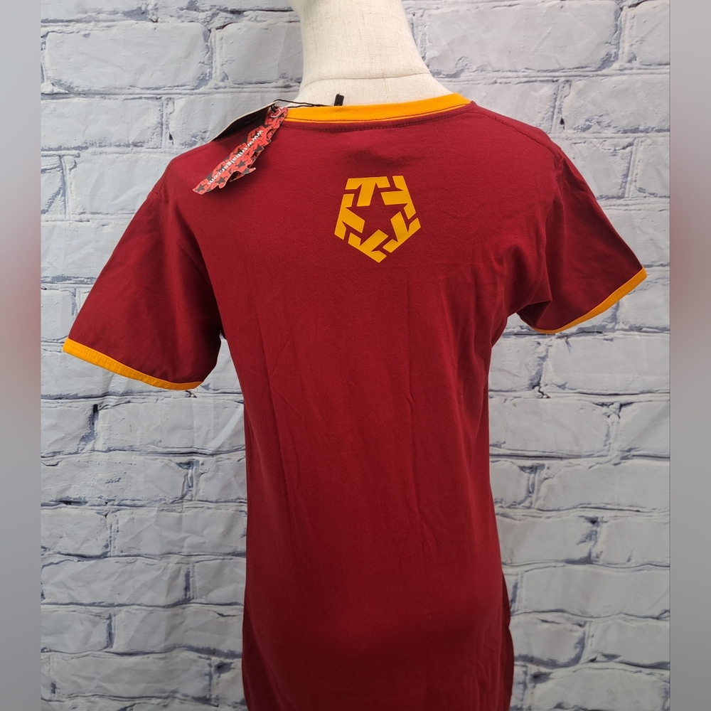 NWT Vintage Tribal Gear Women's T-Shirt Dress Mini Trucker Cranberry Y2K Large - Picture 8 of 15